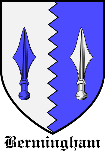 BERMINGHAM family crest