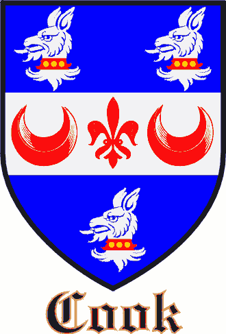 Cook family crest