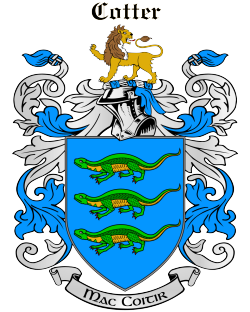 COTTER family crest COTTER family crest