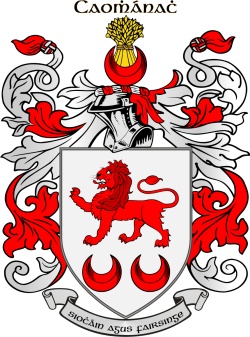 KAVANAGH family crest KAVANAGH family crest