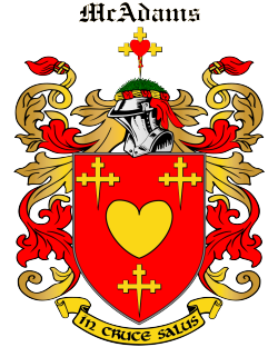 MCADAMS family crest MCADAMS family crest