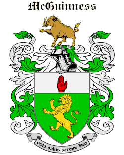 MCGUINNESS family crest MCGUINNESS family crest