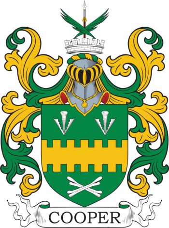 COOPER family crest COOPER family crest