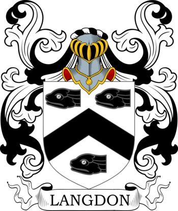 LANGDON family crest