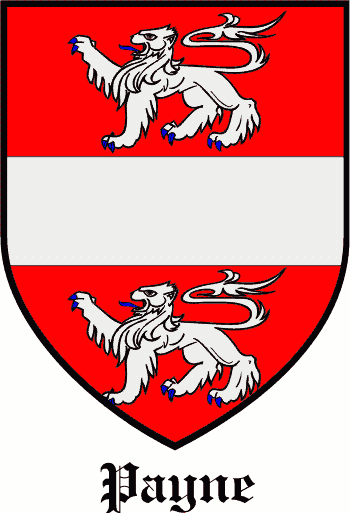 PAYNE family crest PAYNE family crest