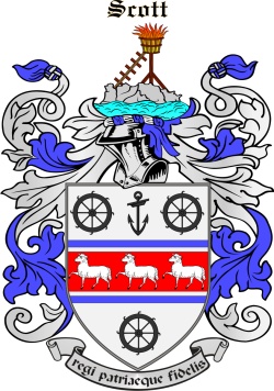 Scott family crest Scott family crest