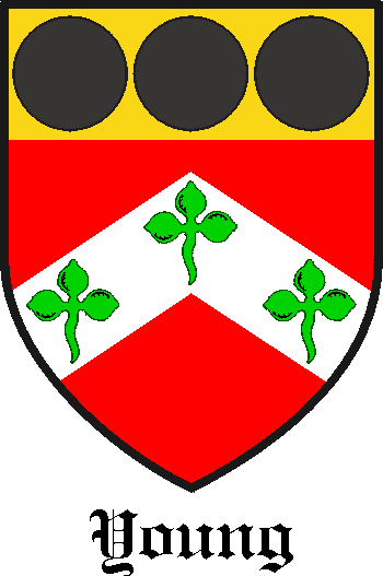 YOUNG family crest YOUNG family crest
